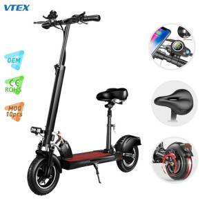 2019 Good Quality E-Scooter -
 VK101 High End Dual Suspension Dual Brake 10 inch Electric Scooter – Vitek