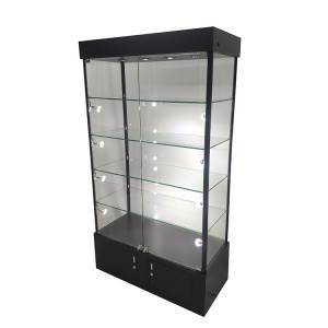 Super Lowest Price Small Glass Trophy Case – Glass trophy display case with 4 adjustable shelves,led light  |  OYE – OYE