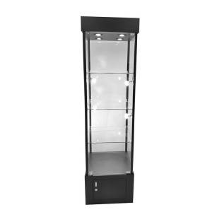 China Gold Supplier for Table Top Jewelry Display Case - Store showcase display with Locking hinged glass door   |  OYE – OYE