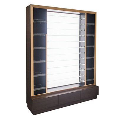 What are the commonly used materials for display cabinets | OYE