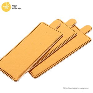 Mini trojuholníková zlatá tortová doska výrobca |Slnečný svit