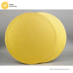 Low price for Full Sheet Cake Board - Gold Cake Drum Top Manufacturers In China | Sunshine – Packinway
