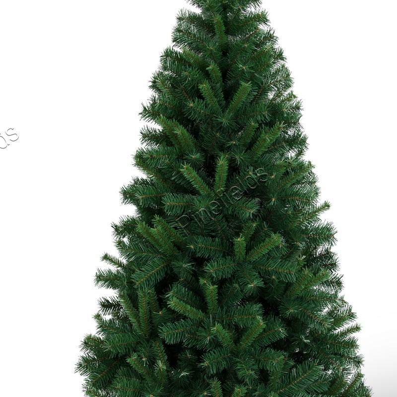 Artificial Christmas Tree, 6 ft Christmas Tree, PVC Tips,  Wrapped,  Plastic Base.#HBPV-72B620G