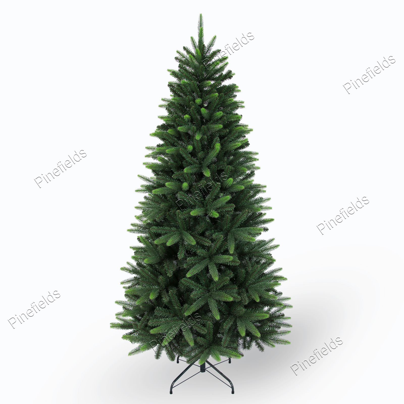 Artificial Christmas Tree, 7 ft Christmas Tree, PE Mixed Tips,  Hinge,  Metal Base.#MPE-84J1038GM