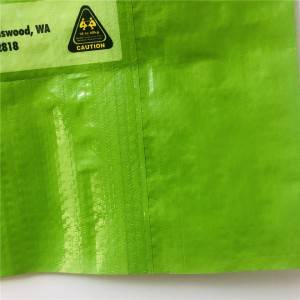 L-Colorful bopp gusset bags 20KG integrated grains bag with eazy open