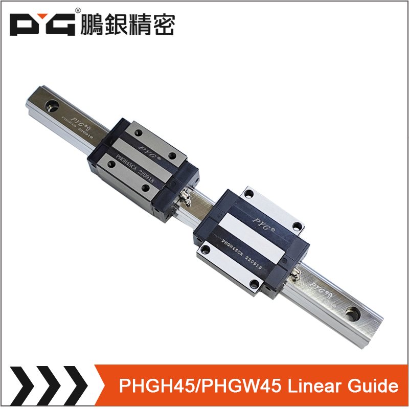 PHGH45/PHGW45 self aligning linear bearing smooth linear motion rail square bearing linear guide