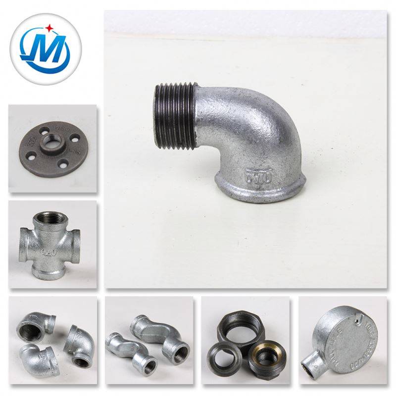 Different Types Metal Casting Iron Part Threaded Fitting