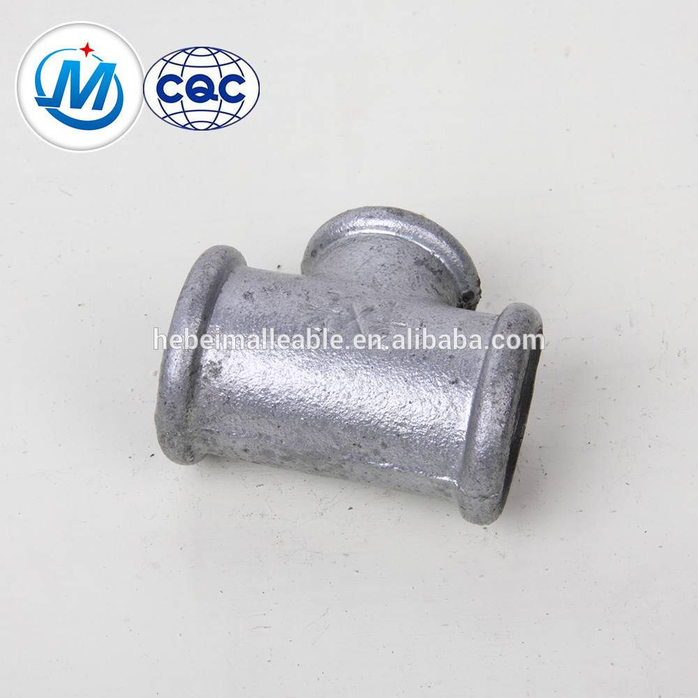 3/4 inch cast black iron fitting tee malleable iron fitting