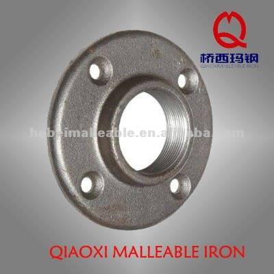 1-1/4" QXM ANSI malleable iron pipe fitting GI Round flanges with bolt hole