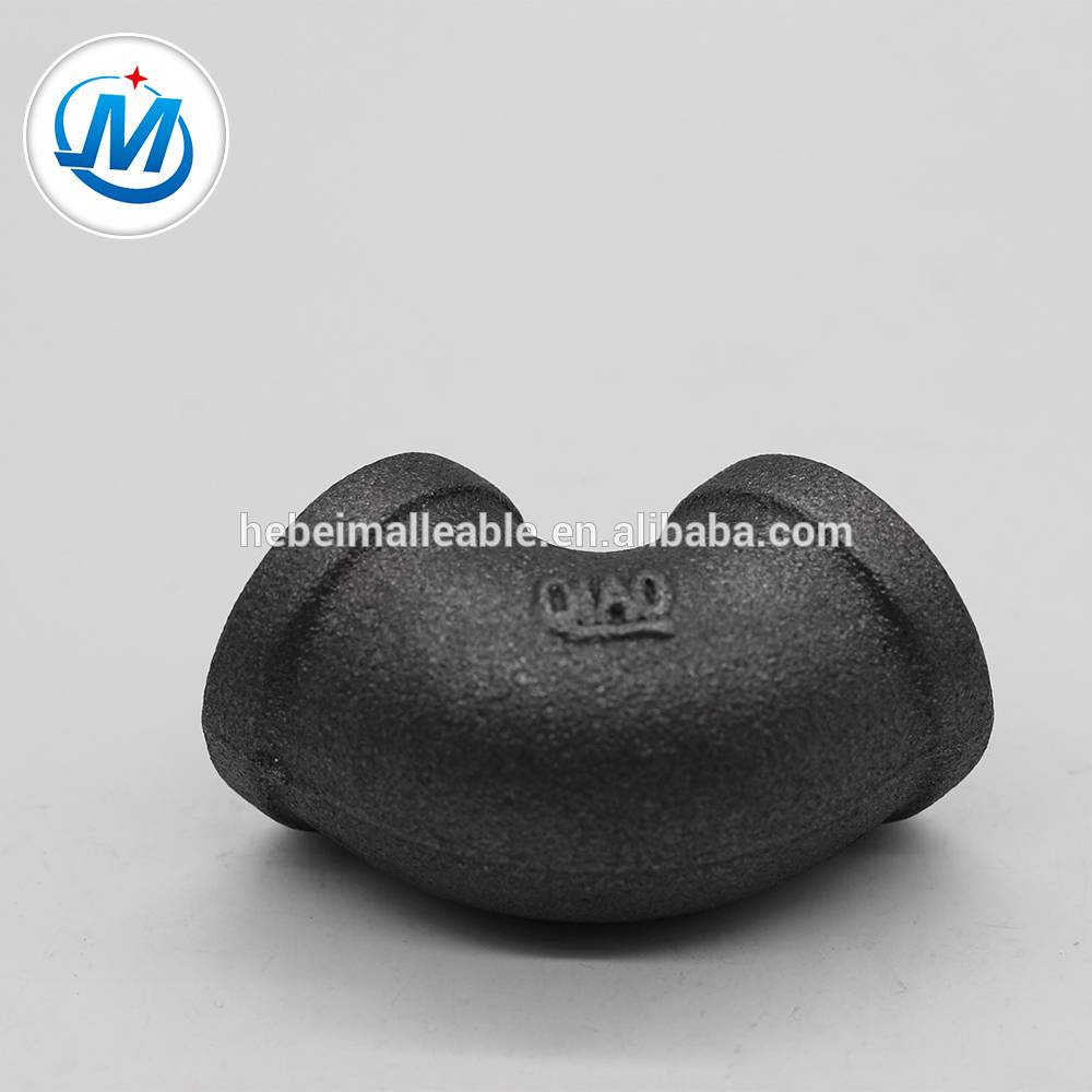 Black Surface Malleable Iron Pipe Fitting Elbow