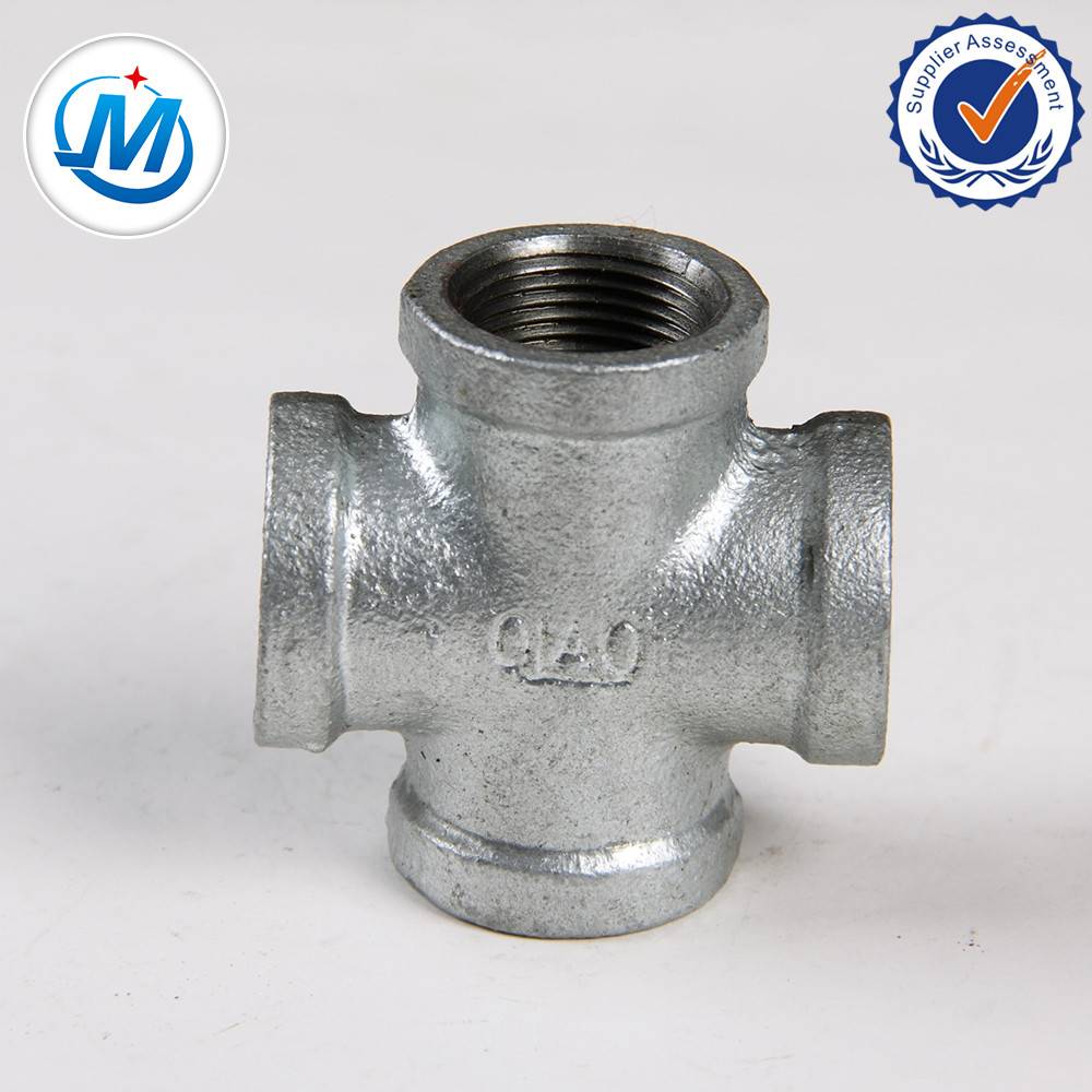 Low MOQ for Pipe Fittings Union Tee Elbow Cross -
 Plain Type GI Malleable Iron Pipe Fitting Cross – Jinmai Casting