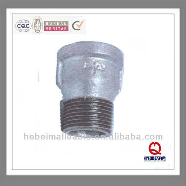1"gi malleable iron pipe fitting male and female plain equal coupling