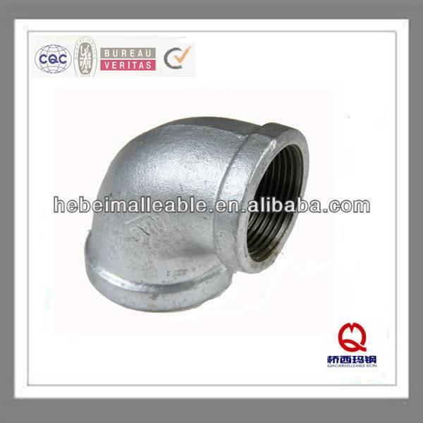 gi elbow banded malleable cast iron pipe fittings QIAO-BS ISO7/1