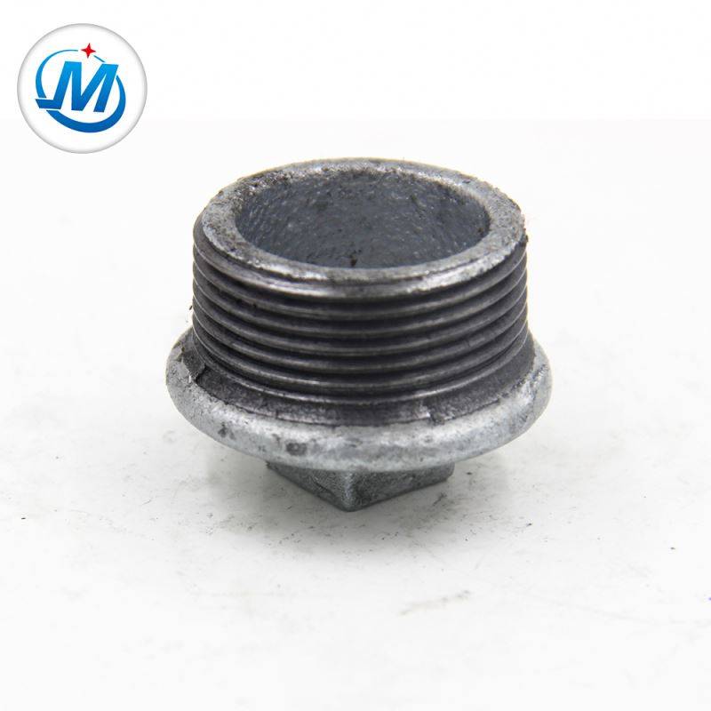 Ensuring Quality First 2.4mpa Test Pressure Malleable Cast Iron Pipe Fittings Beaded Plug