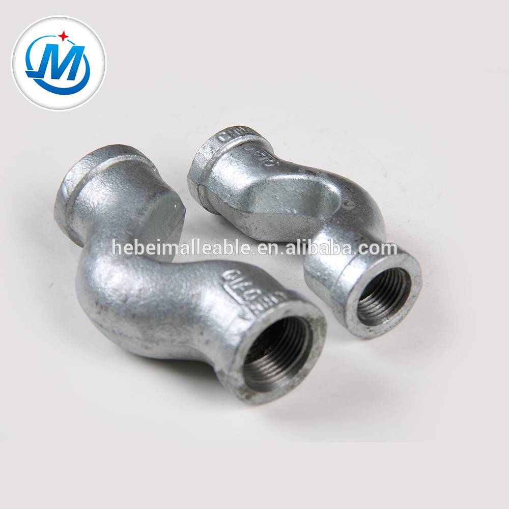 malleable iron threaded pipe fittings crossover beaded