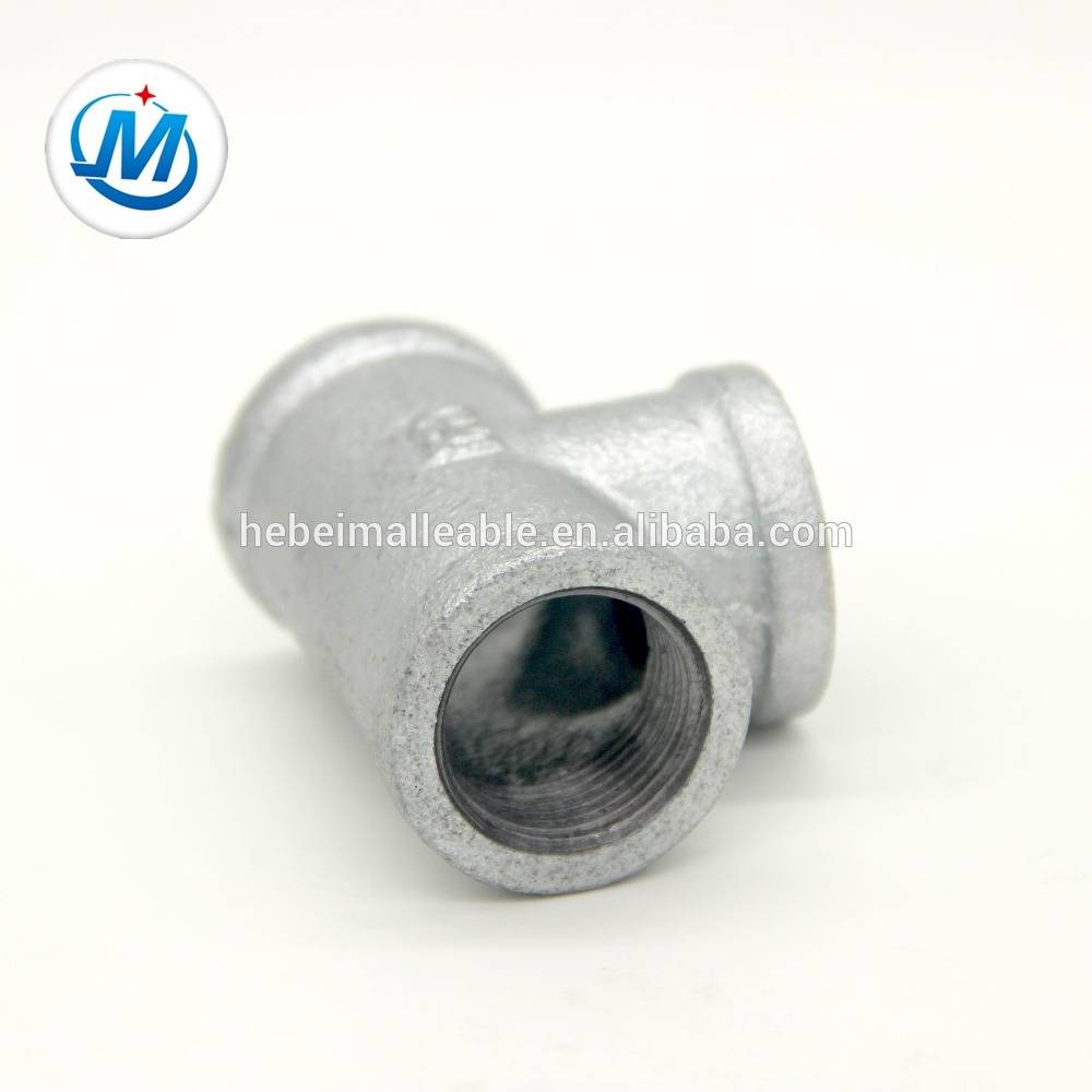 China Cheap price Hdpe Pipe Fittings Female Threaded Elbow -
 malleable iron gas pipe fittings tee – Jinmai Casting