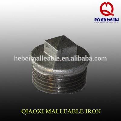 factory supply QXM standard hot dipped galvanized malleable iron pipe fitting socket plug reducer flange high pressure plug