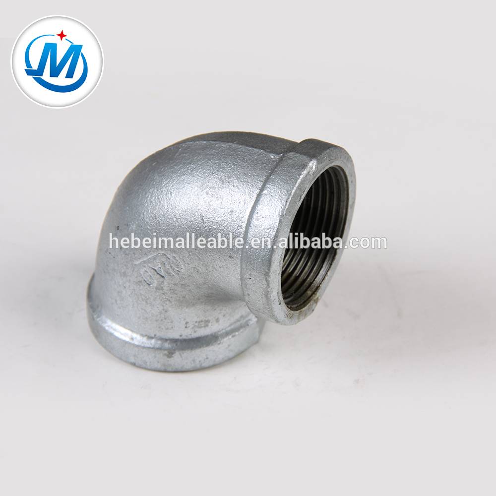 Top Quality Sanitary Pipe Fitting -
 gas line NPT standard malleable iron pipe fitting duct elbow – Jinmai Casting