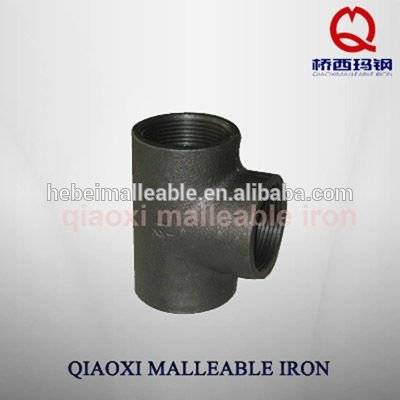 applicable gas malleable iron pipe fitting ISO gi 1" plain tee