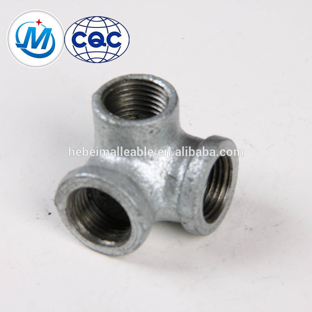 NPT gi malleable iron pipe fitting side outlet elbow banded equal