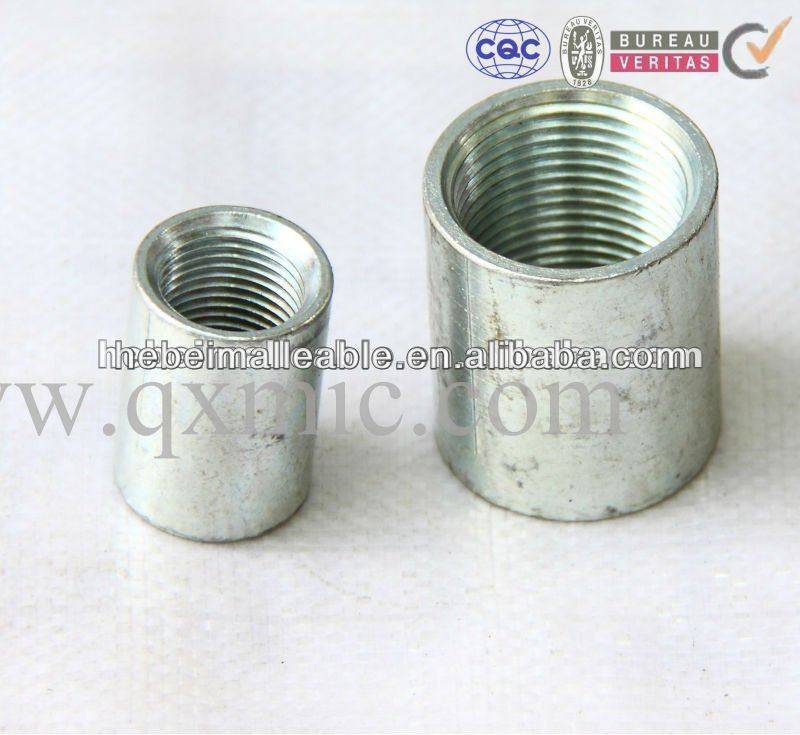BS standard steel galvanized full thread pipe fittings coupling