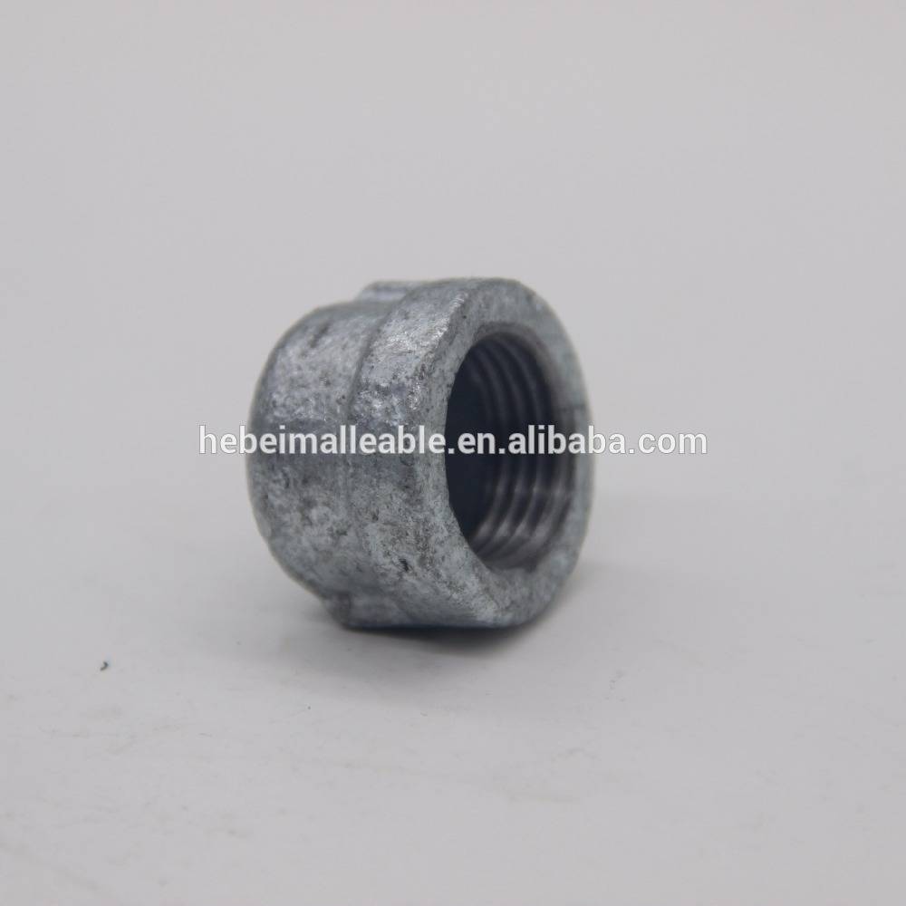 OEM/ODM Supplier Joinerair Fluid Fuel Gas Liquid Water -
 1/2" beaded malleable iron pipe fitttng round caps – Jinmai Casting
