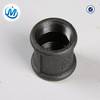 Black BSP malleable iron pipe fitting socket