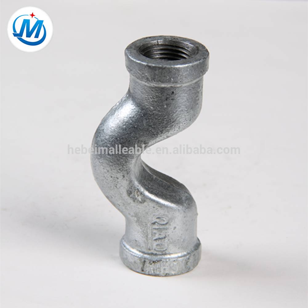 black malleable iron pipe fitting sanitary cross