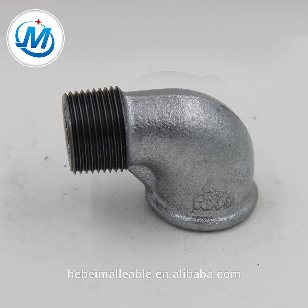 Hot dipped Galvanized iron elbow M&F Tube fittings