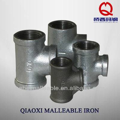 water connector pipe fitting black iron tee pipe and fitting