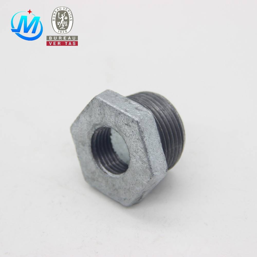 3/4 inch malleable iron gi pipe fittings reducing hexagon bushes