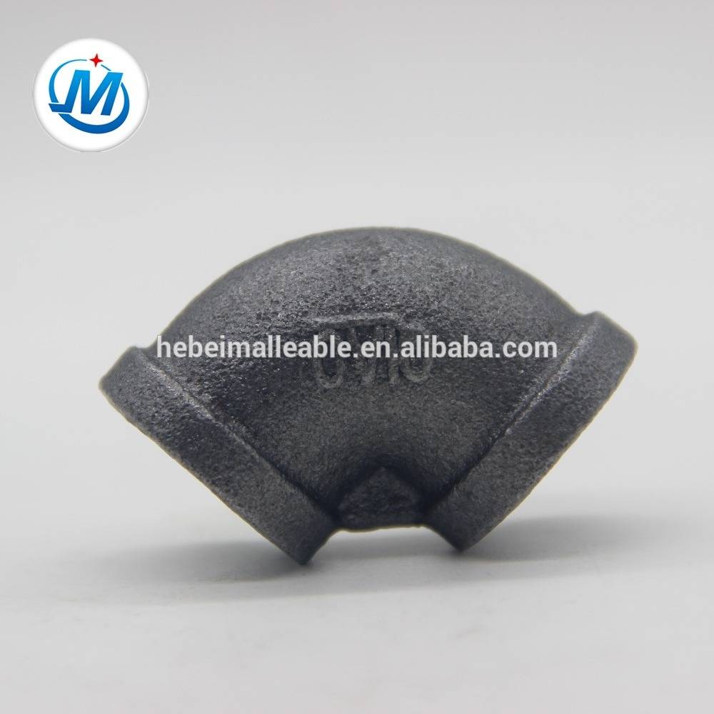 cast iron black elbow malleable iron pipe fitting 90 degree