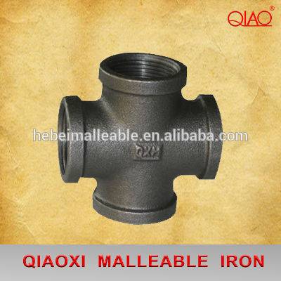 Excellent quality 2 Inch Stainless Steel Pipe Fittings -
 Cheap black Malleable Iron Pipe Fittings Cross – Jinmai Casting