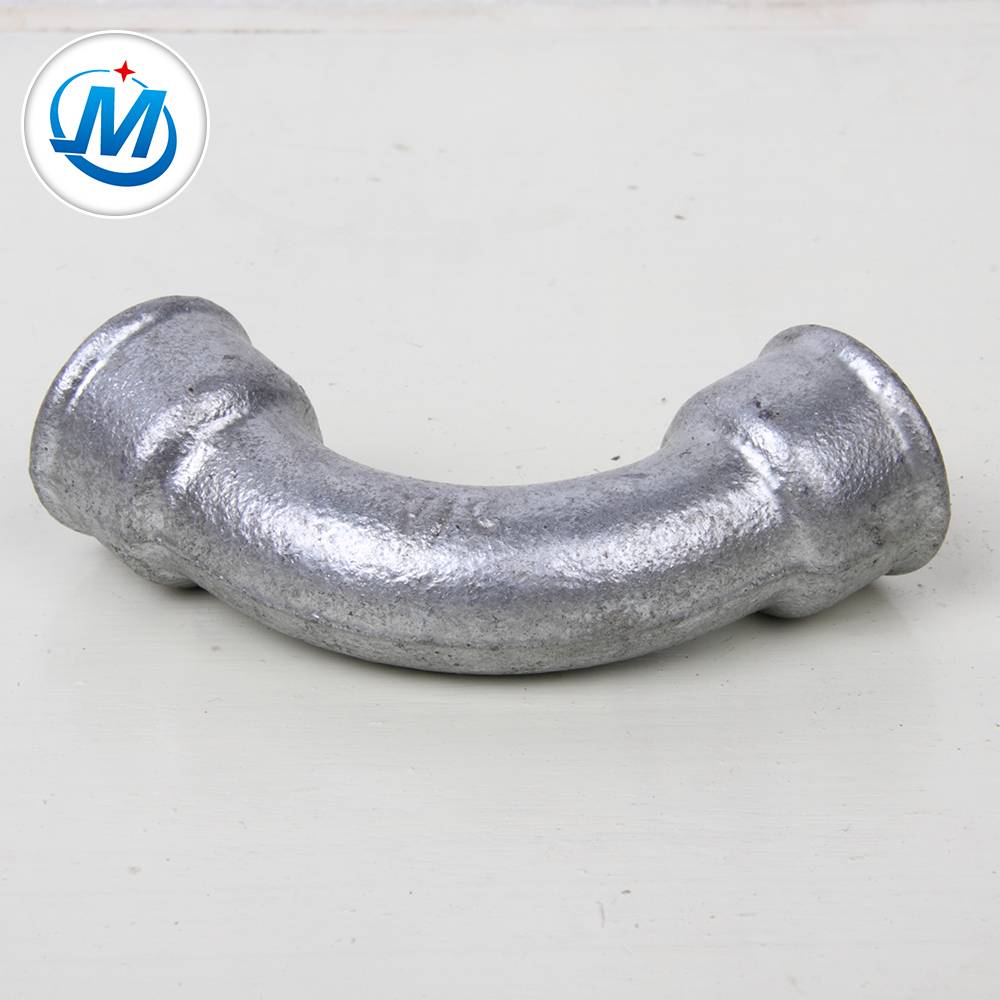 BS standard galvanized malleable iron pipe fitting 90 degree bend