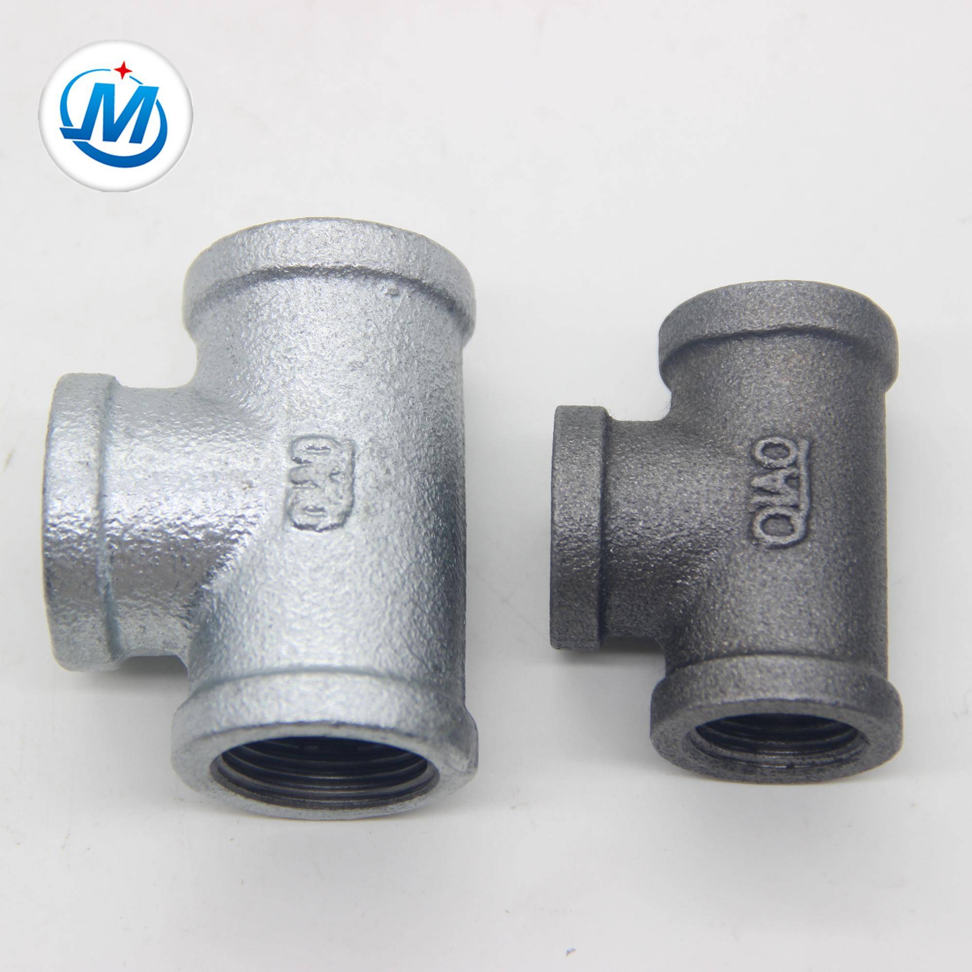 new popular galvanized malleable iron pipe fitting tee