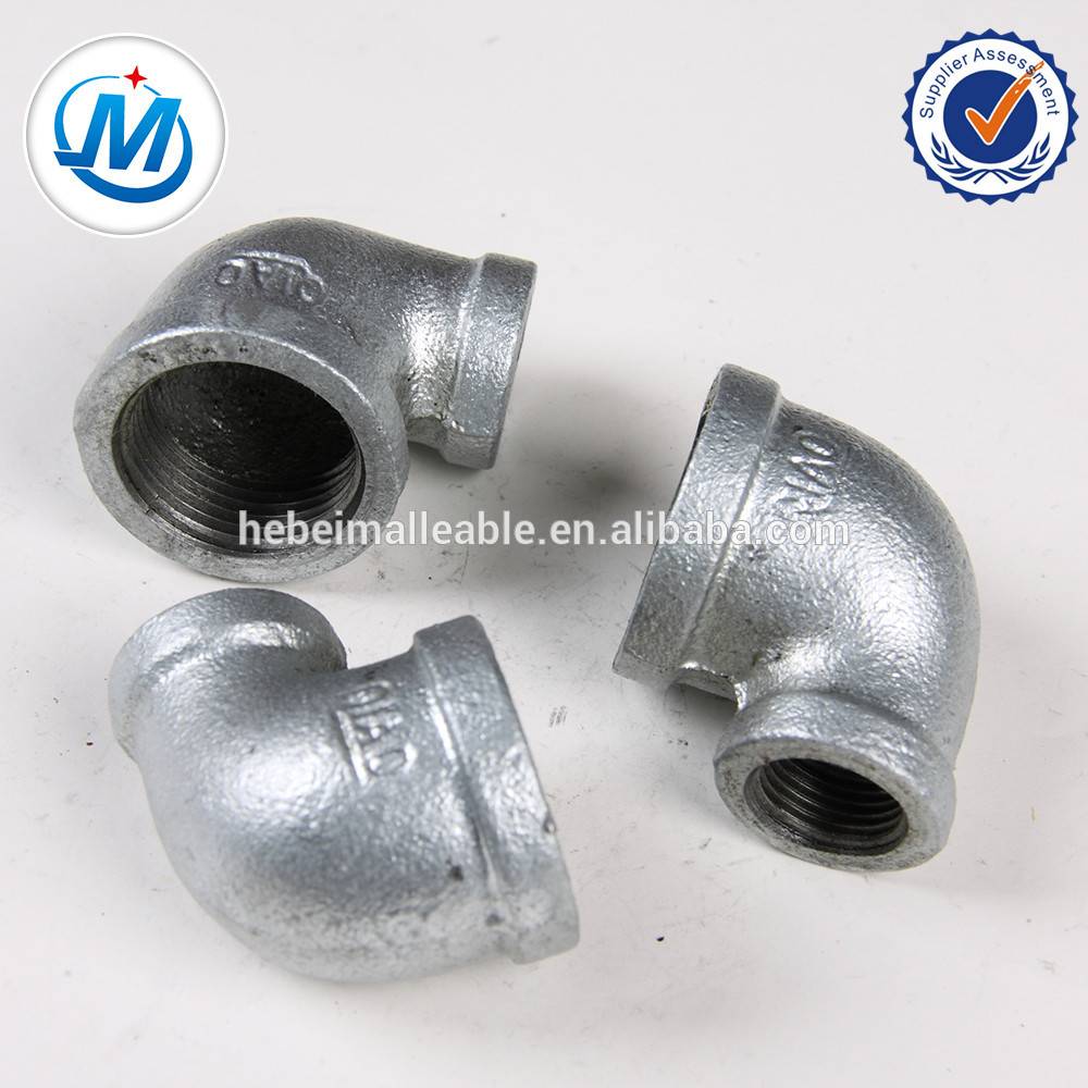 Electrical Galvanized Malleable Iron Pipe Fittings Reducing Elbow
