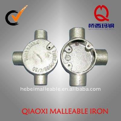 gi malleable iron pipe fitting tee electrical conduit box