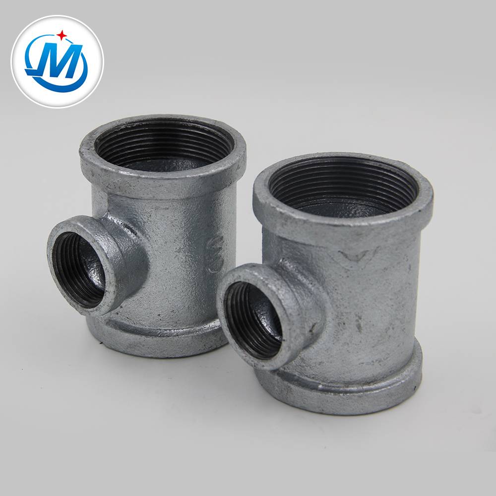 1/2" banded cast iron pipe fitting Reducing Tee