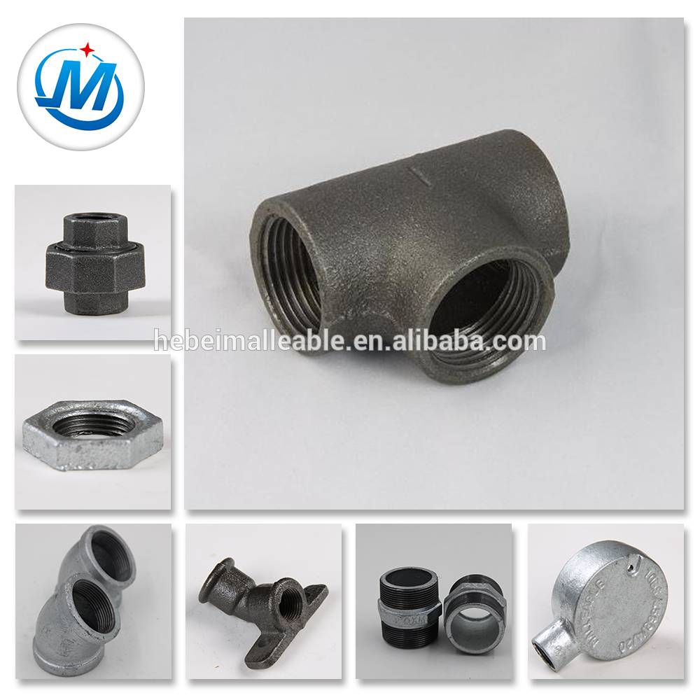 New Delivery for Threaded Nipple -
 iron BS standard new product pipe fittingTee – Jinmai Casting