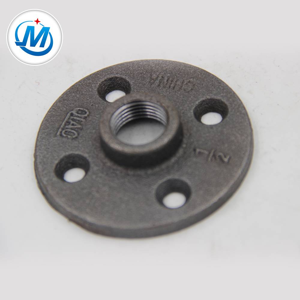 Excellent quality Plastic Screw Hole Plugs -
 black malleable iron pipe fitting floor flange – Jinmai Casting