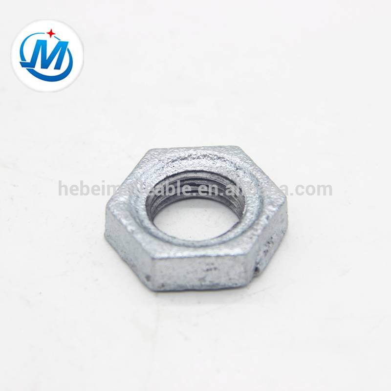 malleable casting iron galvanized hex back nut