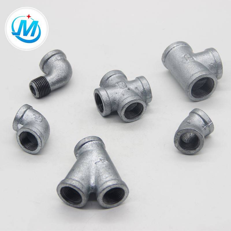 High Quality Plumbing Elbow Fittings -
 equal shape BS standard malleable iron galvanized pipe fitting – Jinmai Casting