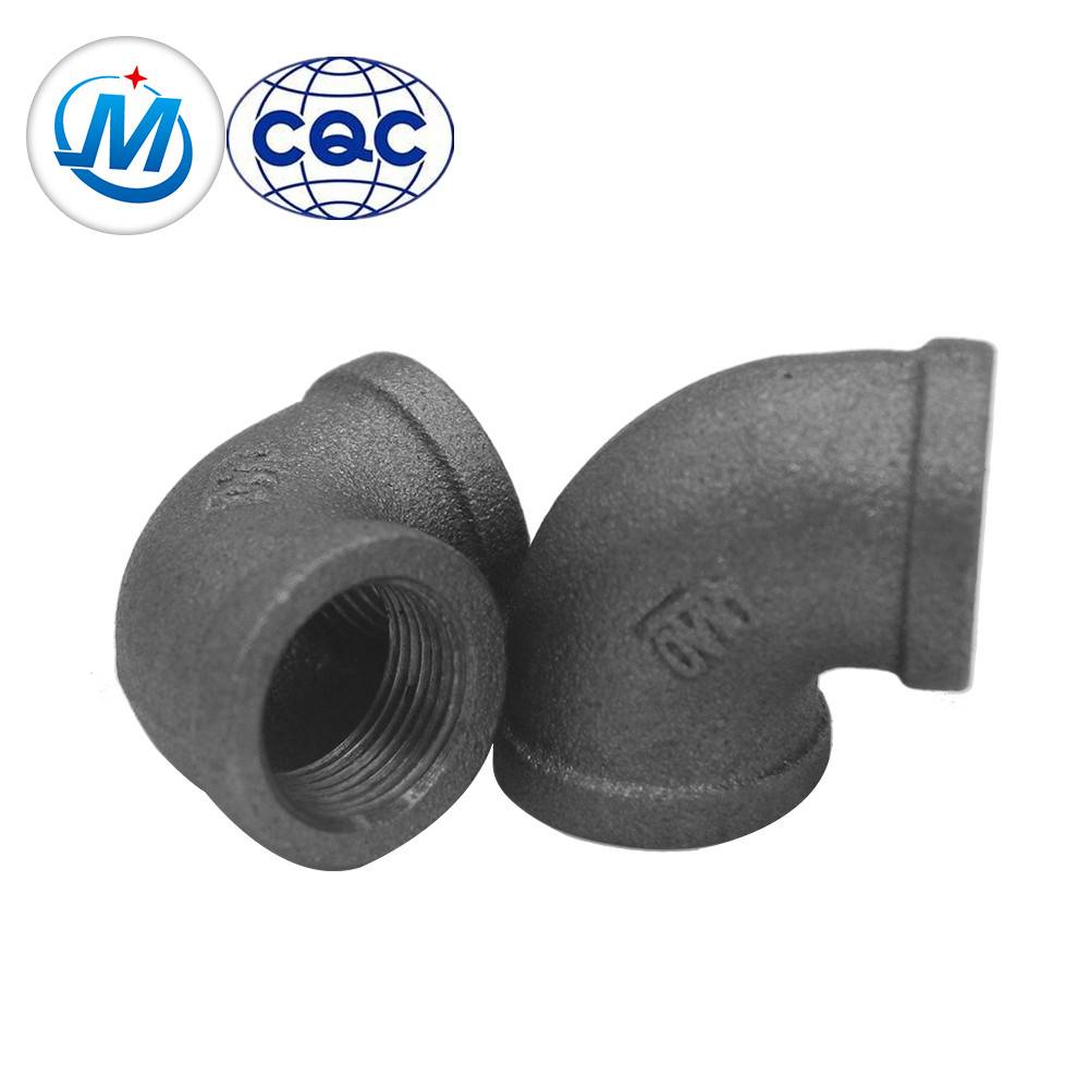 china supplier malleable iron pipe fitting bv gi 1/2" Elbow