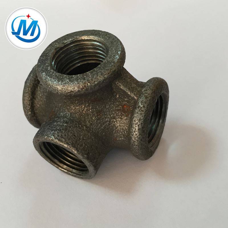 BV Certification For Water Connect Malleable Iron Pipe Fitting Side Outlet Tee