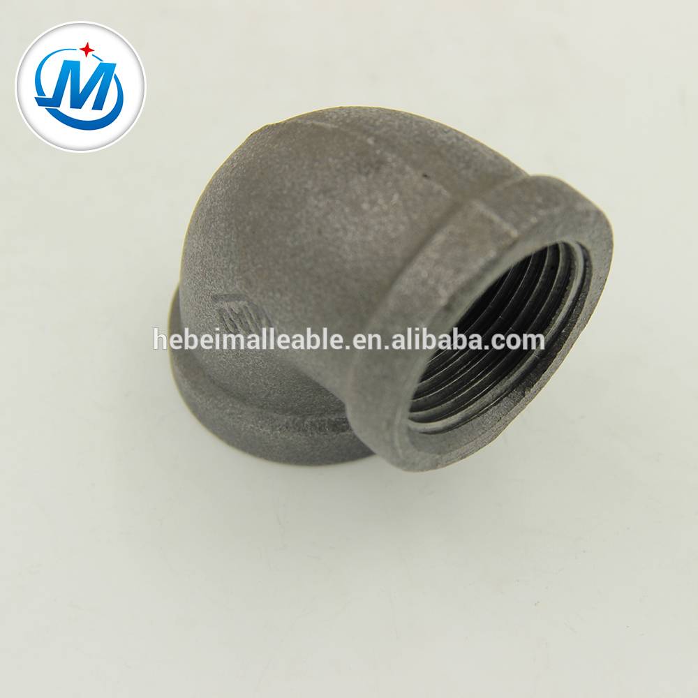 hot dipped galvanized DIN threading malleable pipe fittings Elbow
