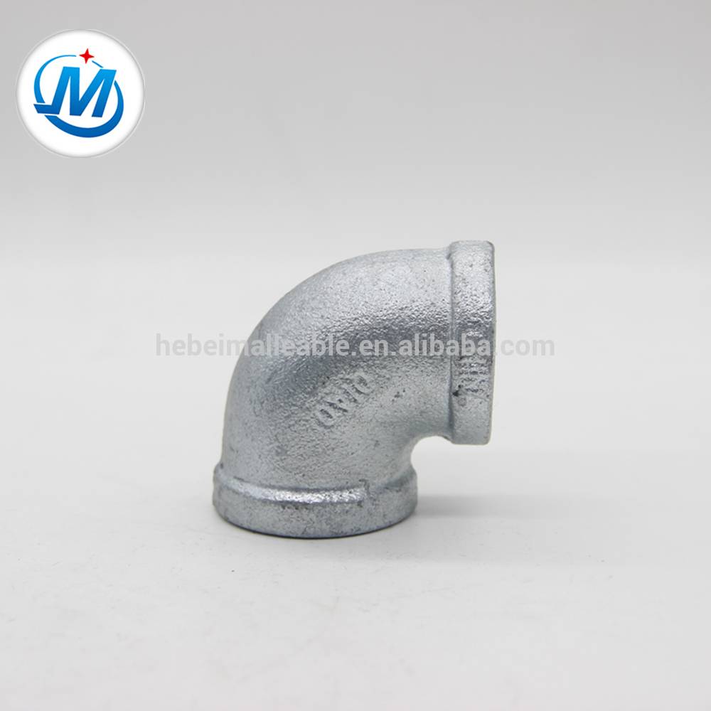1-1/4" ANSI standard malleable iron fitting elbow equal 90 degree