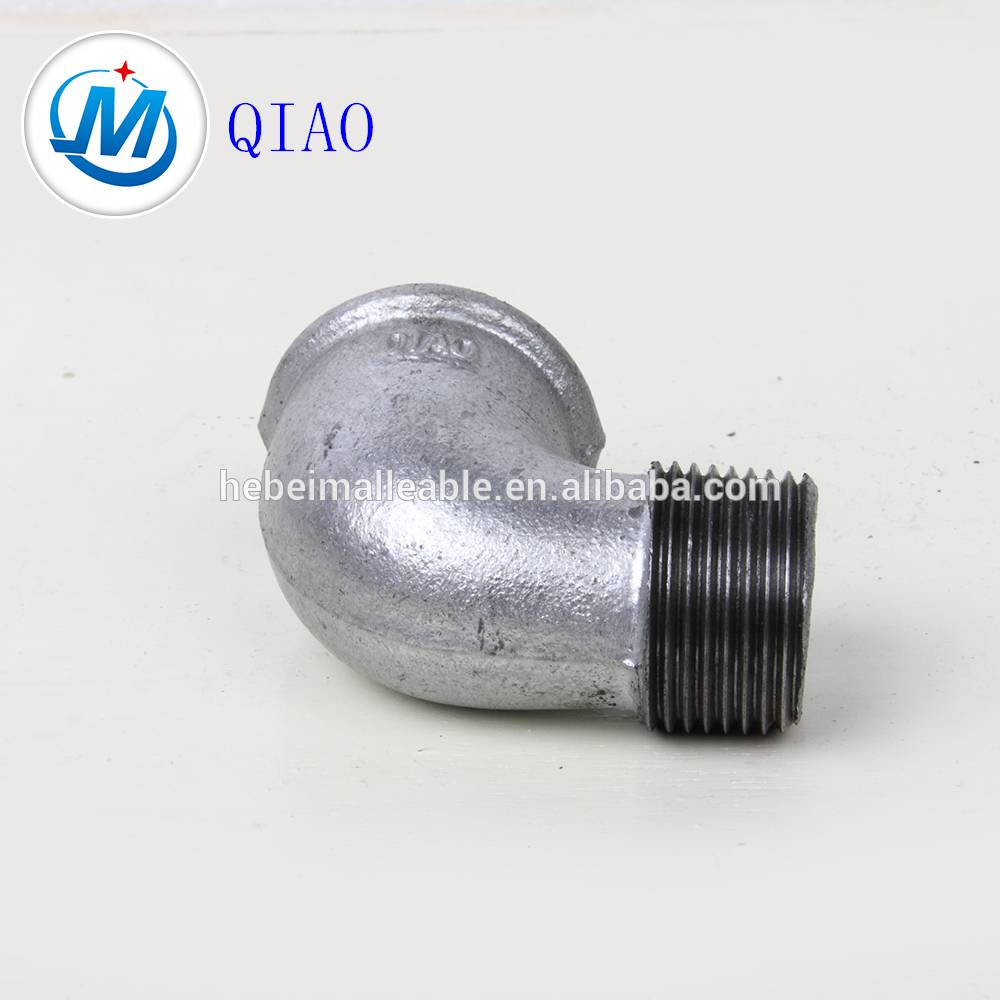 BSP Thread Malleable Iron Pipe Fitting Street Elbow 90 degree