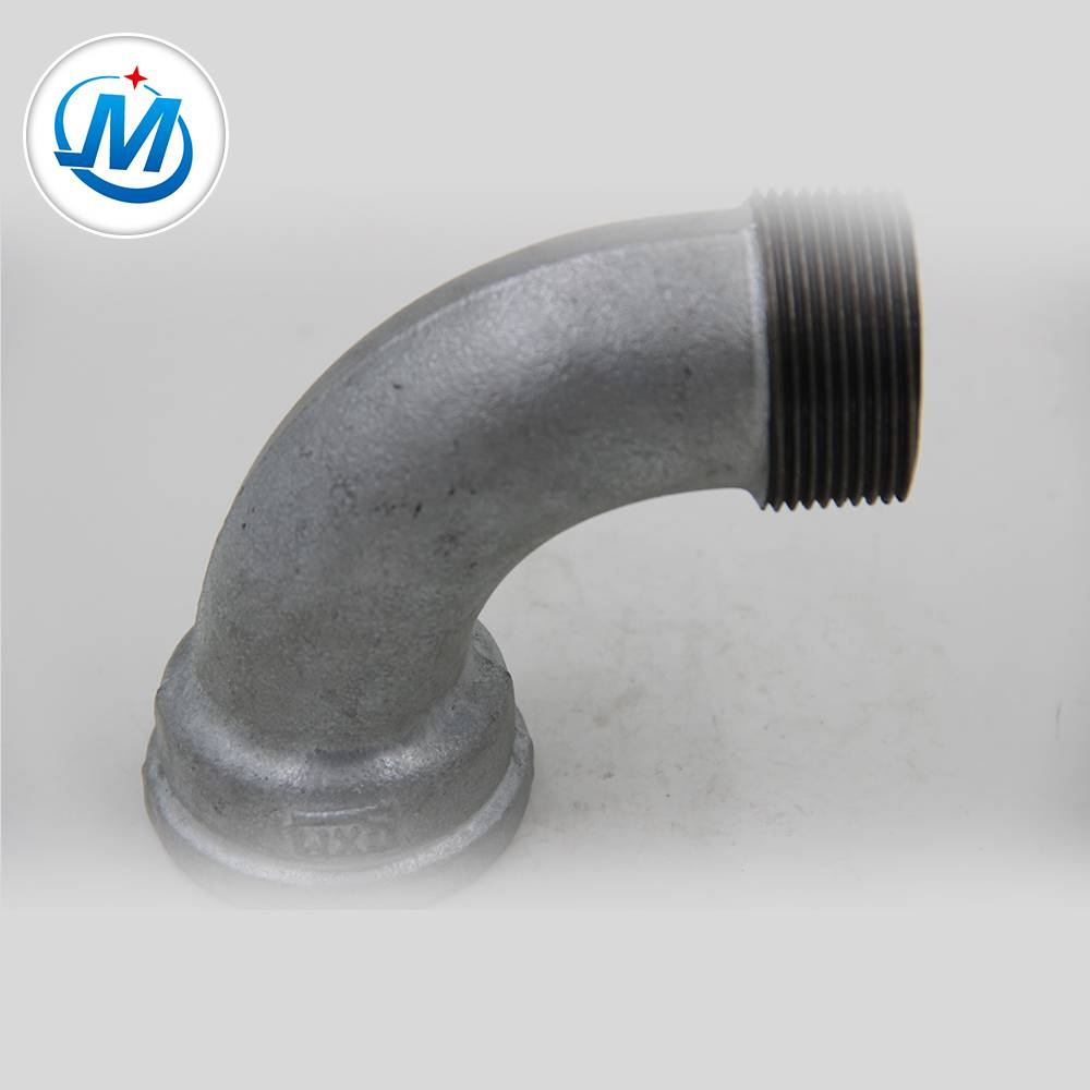 2-1/2" banded cast iron pipe fitting M&F Bend 90 degree