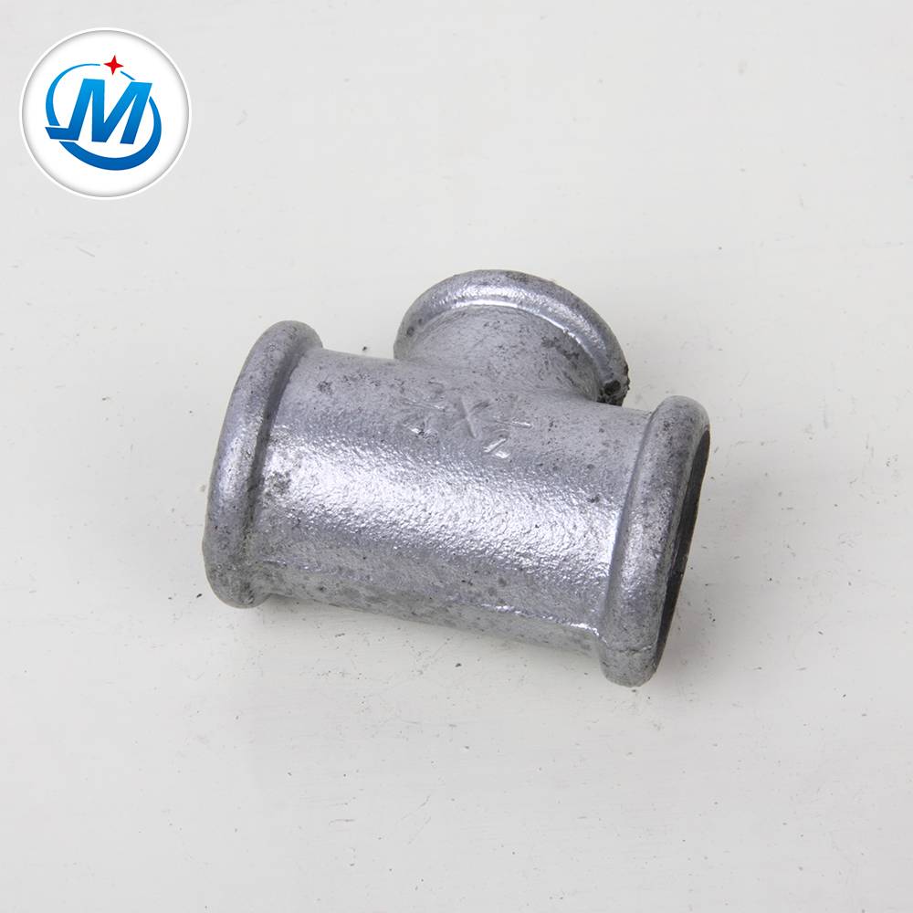 Factory supply hot dipped galvanized BS standard pipe fitting tee