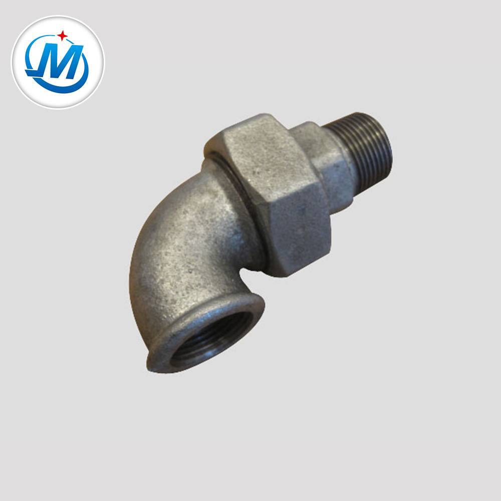 Galvanized Surface Pipe Fitting Union Elbow